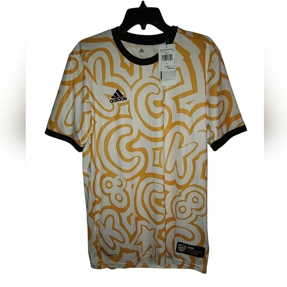 Adidas MLS Kick Childhood Cancer Pre Match Jersey Mens Size XL